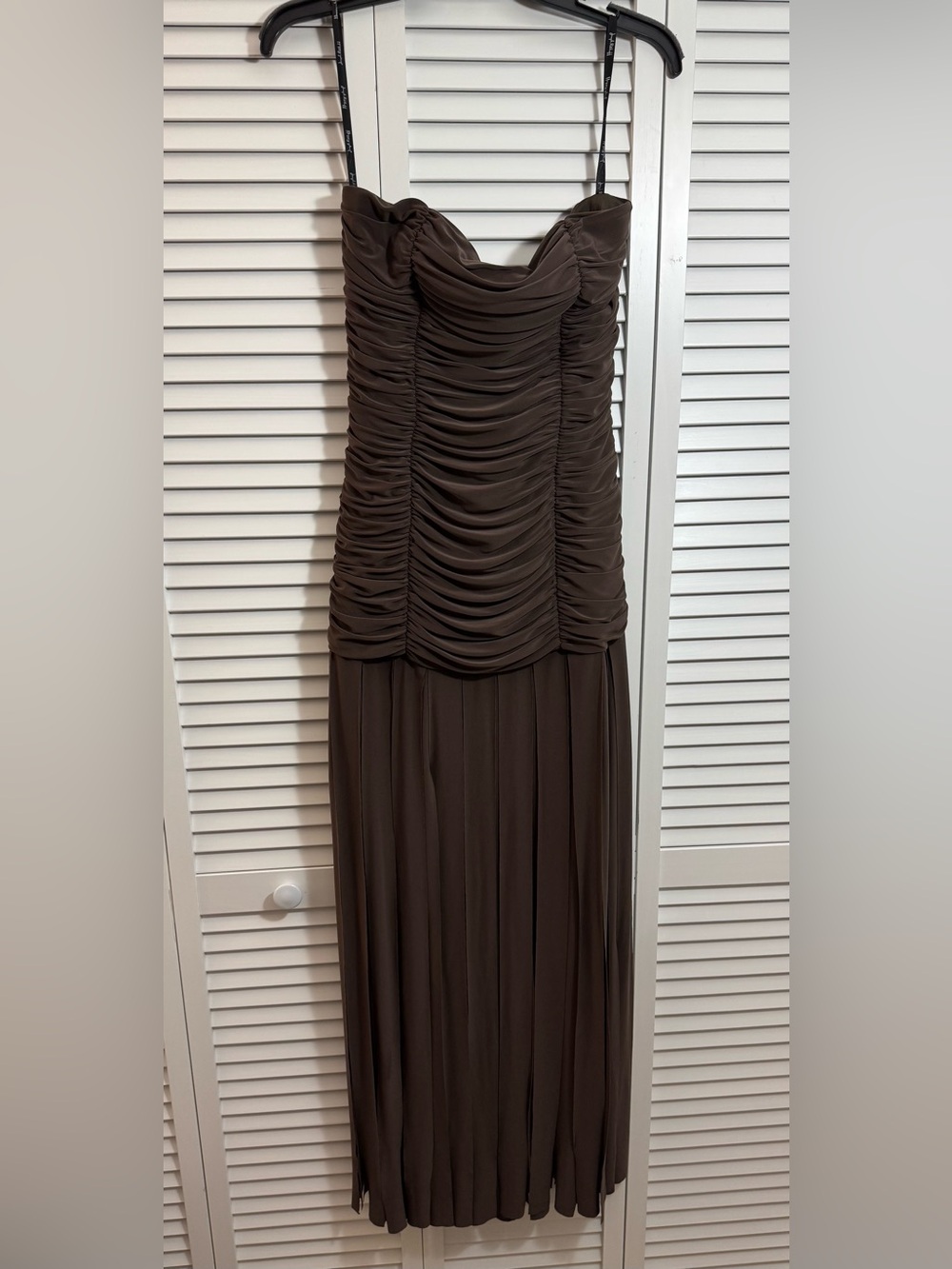 Joseph Ribkoff Brown Dress Drapery Fringe Size 8